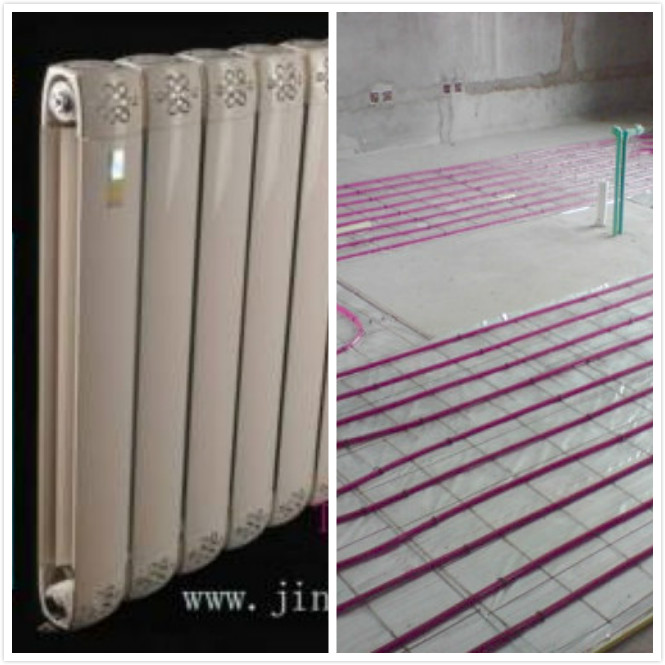 地暖和恒盛注册的区别,左图为恒盛平台，右图为地暖实地铺设。