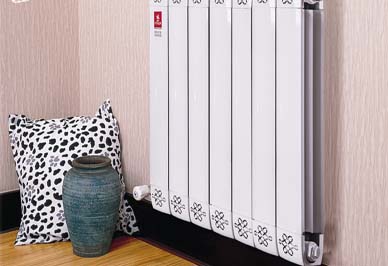 集中供暖铜铝复合恒盛注册安装效果图展示