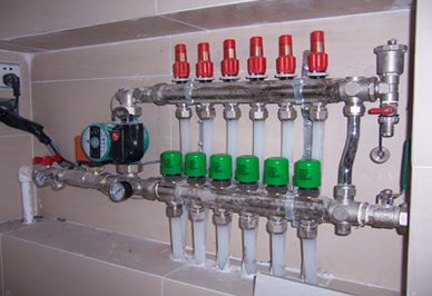 恒盛注册分水器安装示意图